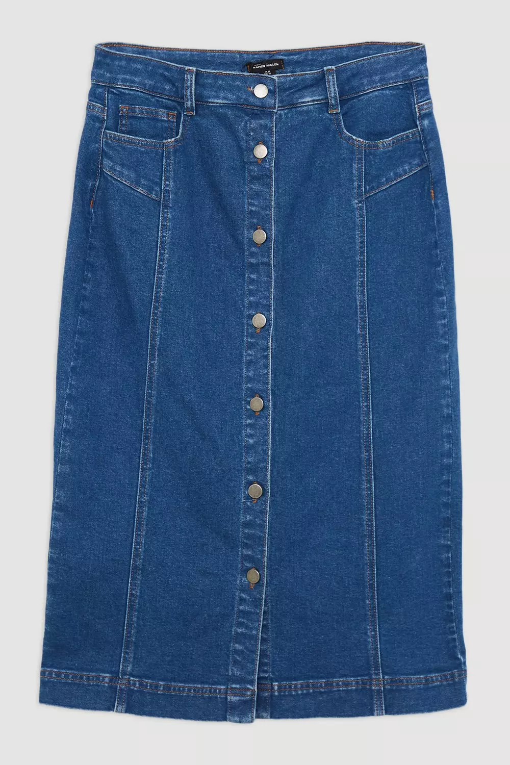 Karen millen a line denim skirt hotsell